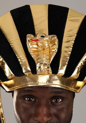 King Tut Plush Hat- up close