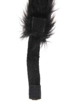 Black Cat Ears & Tail Kit- tail Velcro attachment 