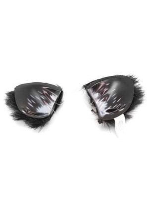 Black Cat Ears & Tail Kit- front view of ears