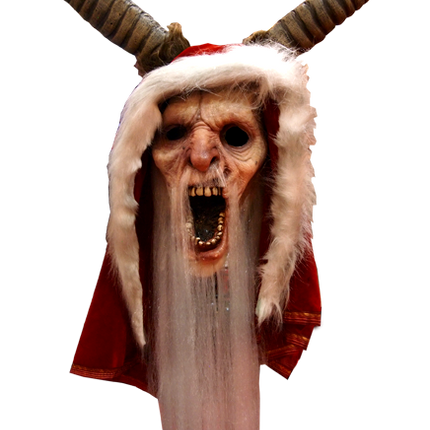 Front view of Krampus Mask