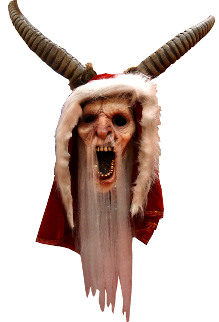 Front view of Krampus Mask