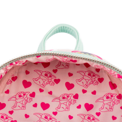 Star Wars Mandalorian Grogu Valentines Mini Backpack- inside print