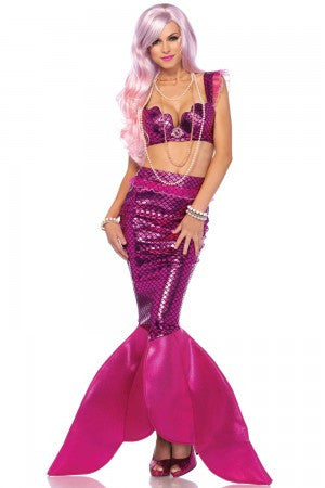 Pink Malibu Mermaid Costume- front view