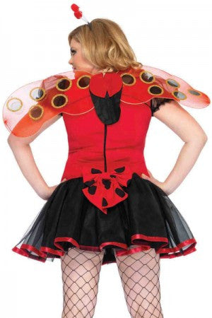 Plus Lady Bug Dress- back view
