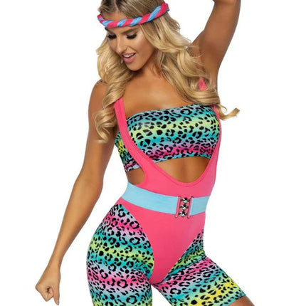 Cardio Cutie 80's Costume- front view 2