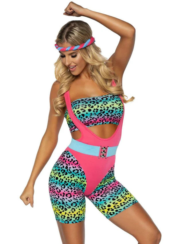 Cardio Cutie 80's Costume- front view 2