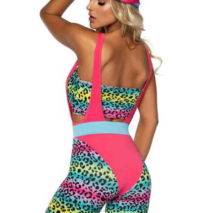 Cardio Cutie 80's Costume- back view