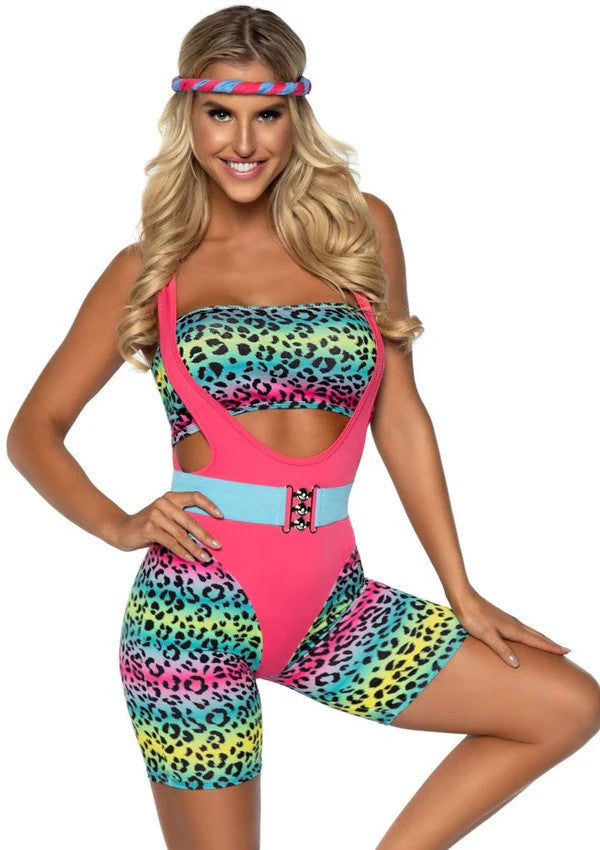 Cardio Cutie 80's Costume- front ivew