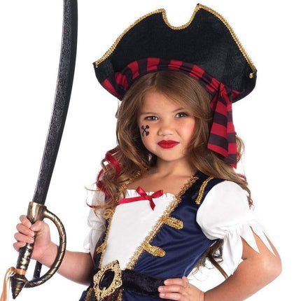 Girl's Caribbean Pirate Costume- front view