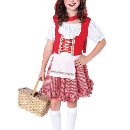Girl's Lil' Miss Red Riding Hood Costume- front view, full body