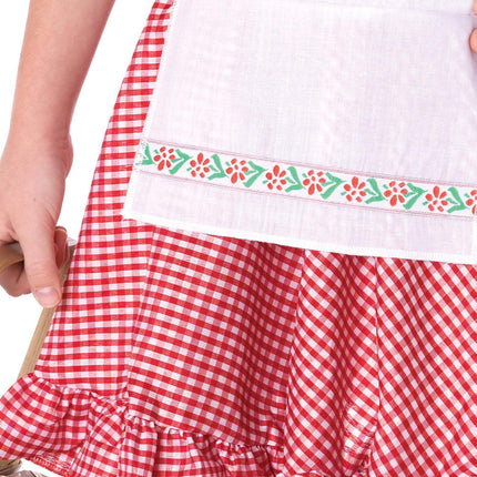 Girl's Lil' Miss Red Riding Hood Costume- skirt, close up