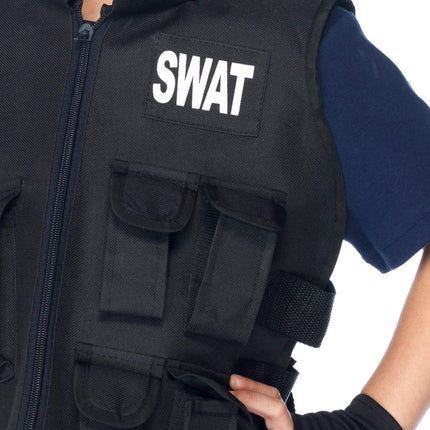 Boy's SWAT Commander Costume- chest, close up
