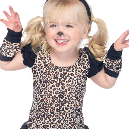 Girl's Pretty Little Leopard Costume- front view, close up