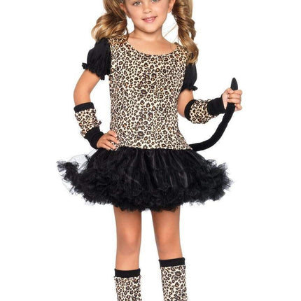 Girl's Pretty Little Leopard Costume- front view