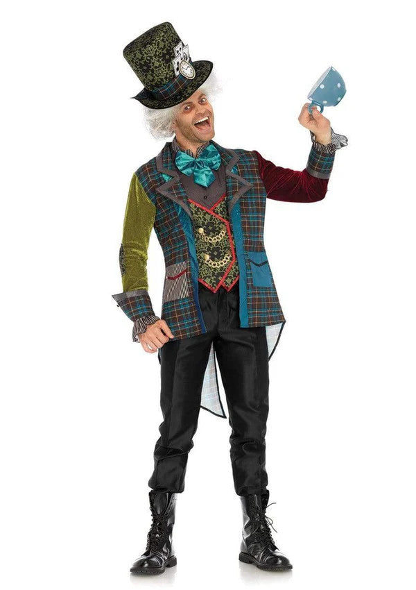 Men's Deluxe Mad Hatter Costume- front view