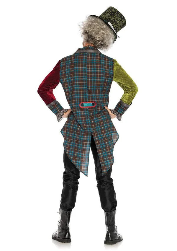 Men's Deluxe Mad Hatter Costume- back view