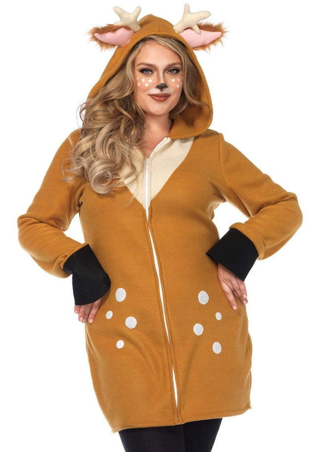 Cozy Fawn Costume- plus, front view