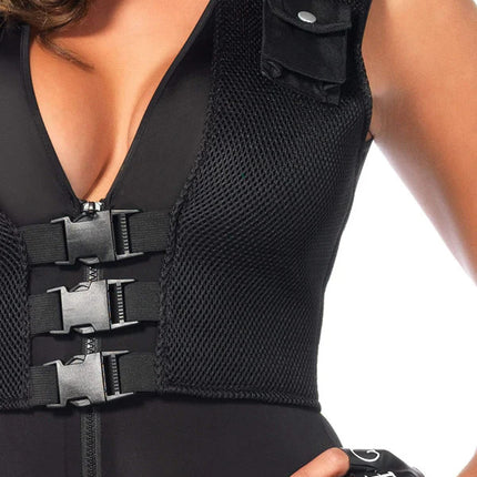 Deluxe SWAT Commander Costume- chest front view