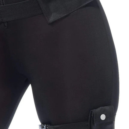 Deluxe SWAT Commander Costume- leg front view