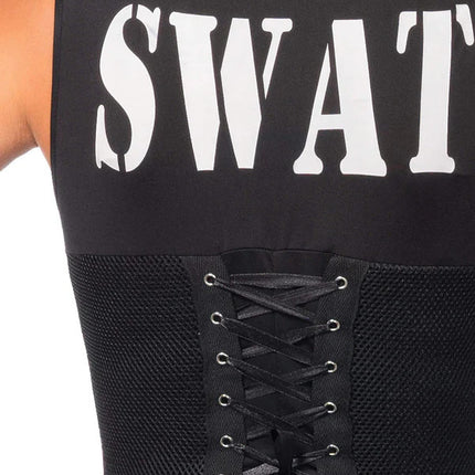 Deluxe SWAT Commander Costume- vest back view