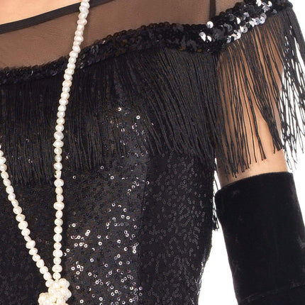 Foxtrot Flirt Flapper Costume- chest, up close
