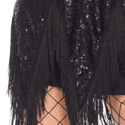 Foxtrot Flirt Flapper Costume- skirt, up close