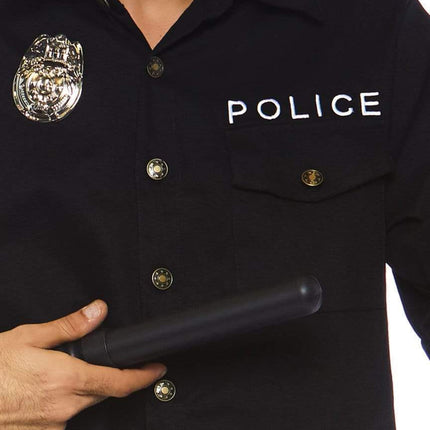 Men's Cuff Em' Cop Costume- chest, up close