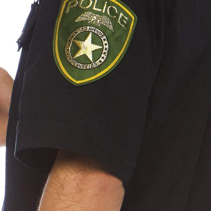 Men's Cuff Em' Cop Costume- arm, up close