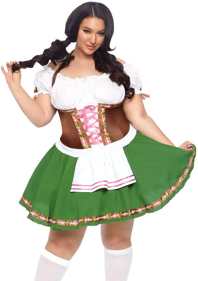 Gretchen Oktoberfest Costume- plus, front view