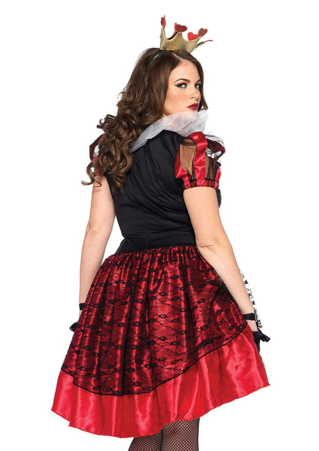 Royal Red Queen Plus Costume- back view