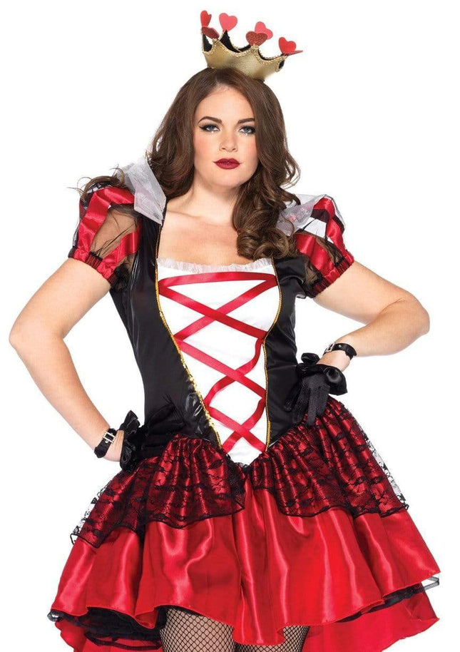 Royal Red Queen Plus Costume- front view