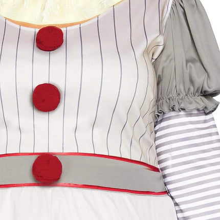 Plus Creepy Clown Costume- top close up