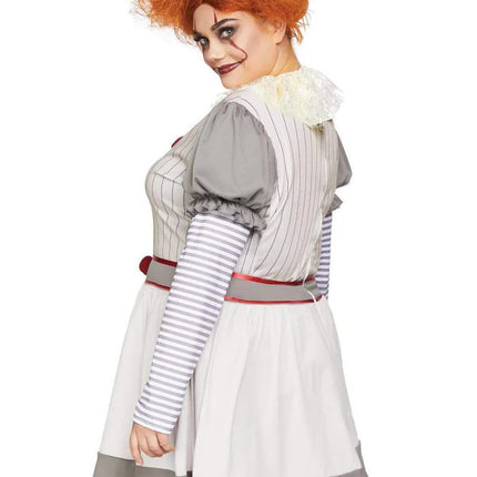 Plus Creepy Clown Costume- side view