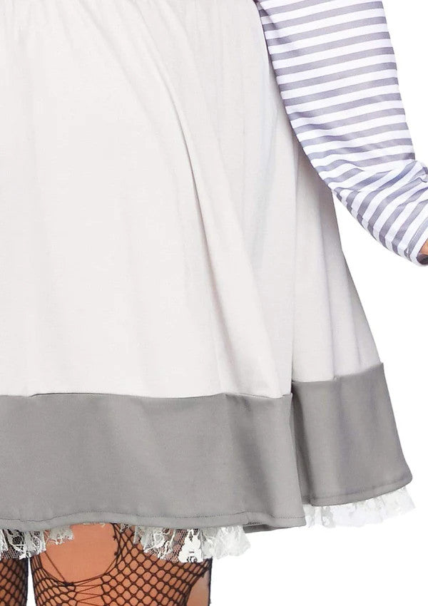 Plus Creepy Clown Costume- skirt close up
