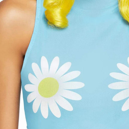 Daisy Crop Top- close up