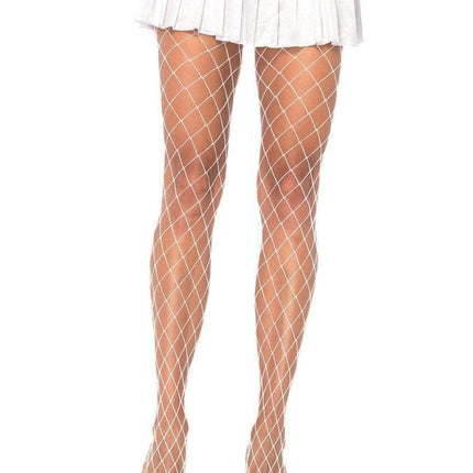 Xena Spandex Diamond Tights- white