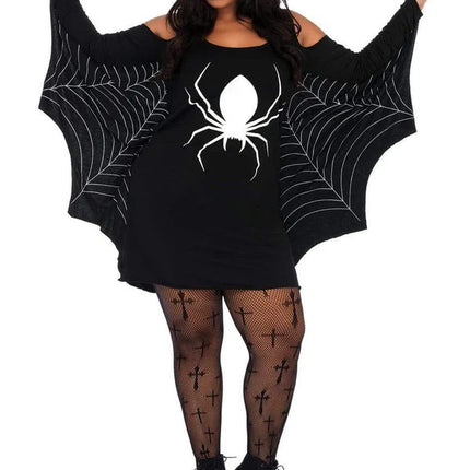 Spiderweb Jersey Dress- plus
