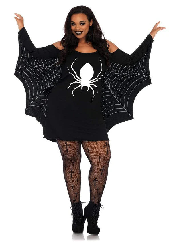 Spiderweb Jersey Dress- plus