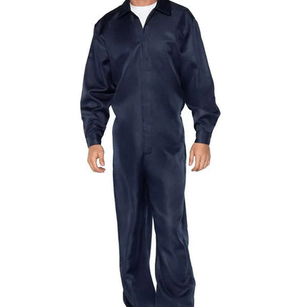Men's Coveralls Jumpsuit- blue, front view