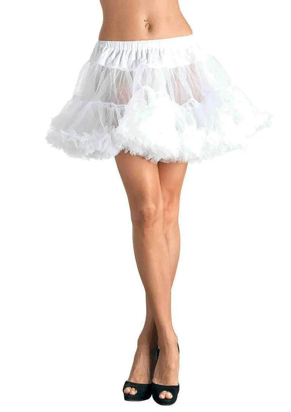 Layered Tulle Petticoat- white