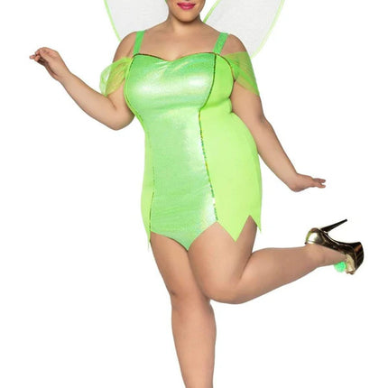 Plus Pretty Pixie With Wings Costume- front view