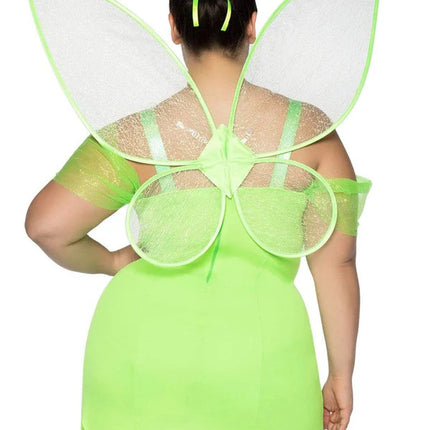 Plus Pretty Pixie With Wings Costume- back view
