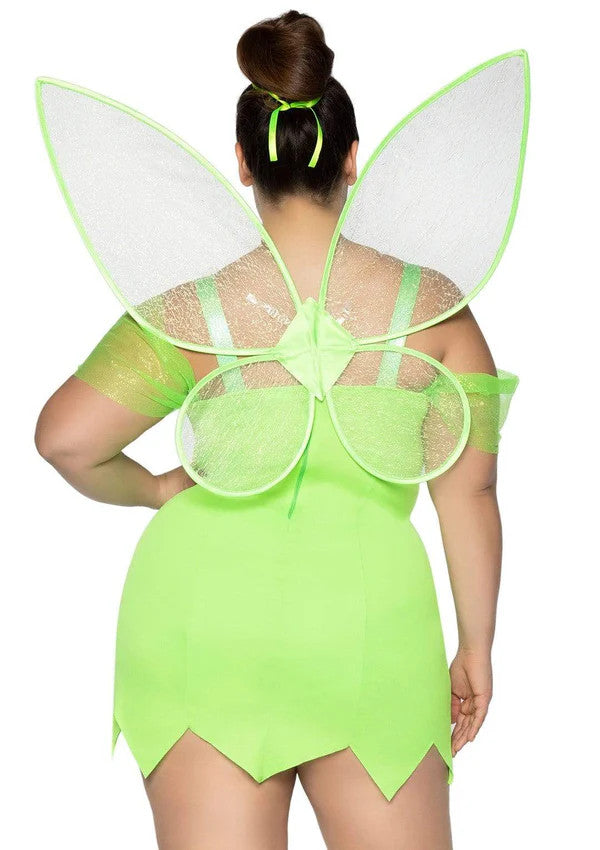 Plus Pretty Pixie With Wings Costume- back view