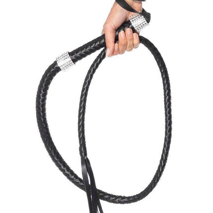 54" Braided Whip with Rhinestones