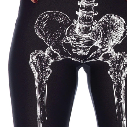 X-Ray Skeleton Catsuit- hips, close up