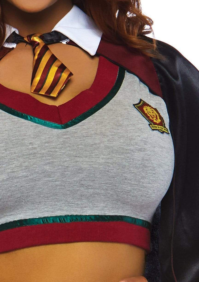 Spellbinding School Girl Costume- top, close up