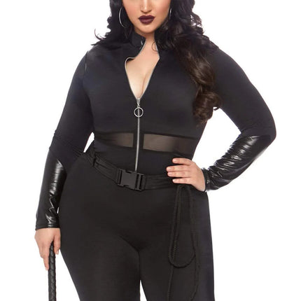 Plus Sultry Supervillain Costume- front view