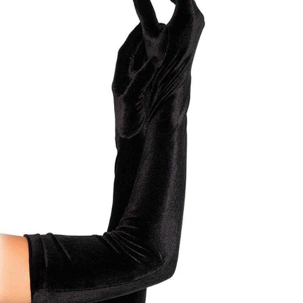 Black Stretch Velvet Opera Glv