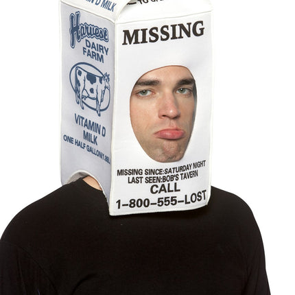 White Milk Carton Hat