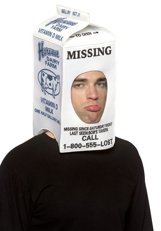 White Milk Carton Hat
